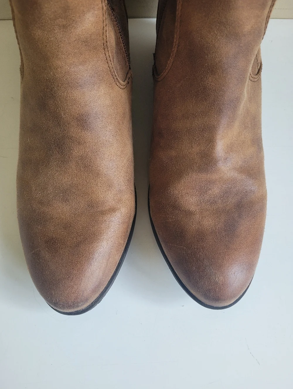 Baretraps Gardyna Knee-High Lace-Up Riding Boots Tan Womens 7.5